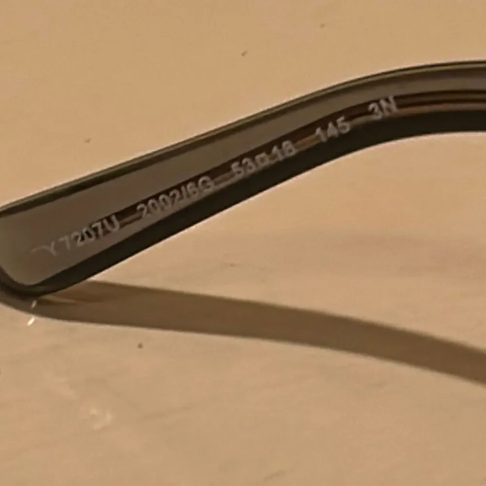 Tory Burch TY7207U Sunglasses Smoke Metallic Cream Trim Bold Futuristic Luxury